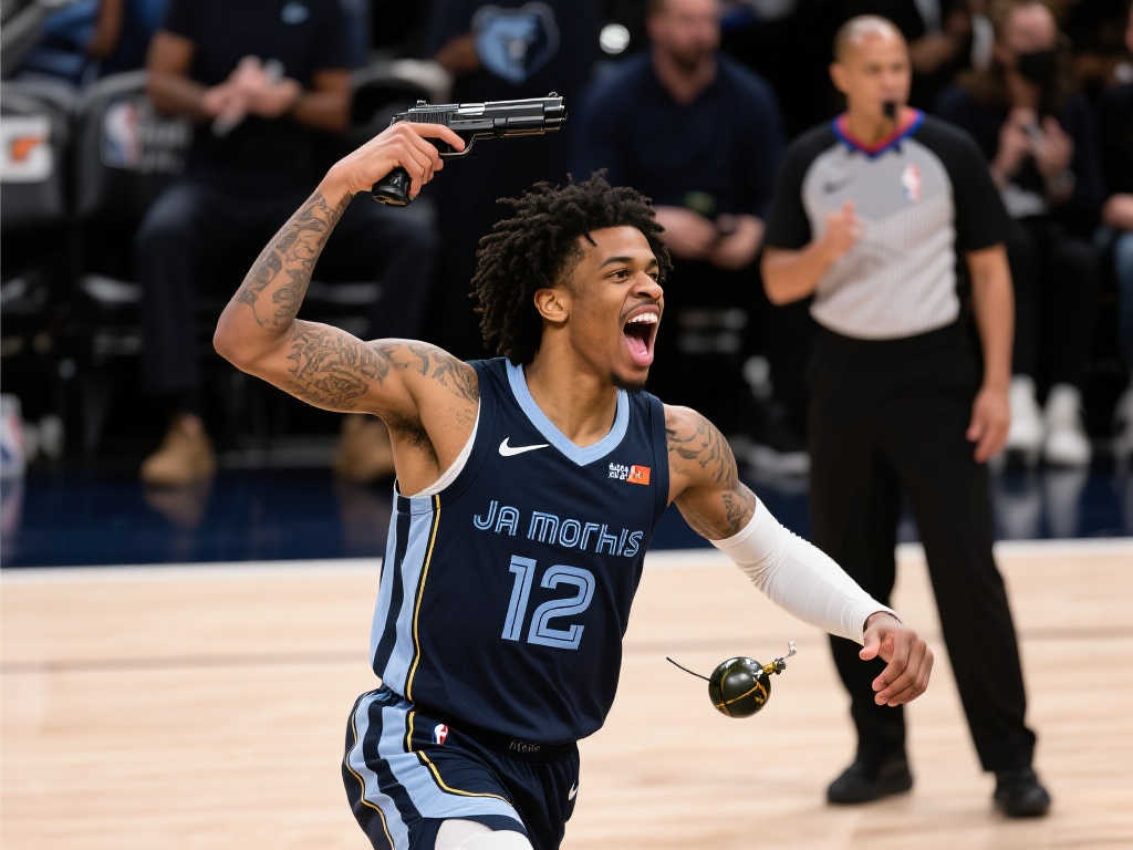 莫兰特武器风波再起:从举枪受罚到扔手雷挑衅NBA? 莫兰特武器风波再起:从举枪受罚到扔手雷挑衅NBA?